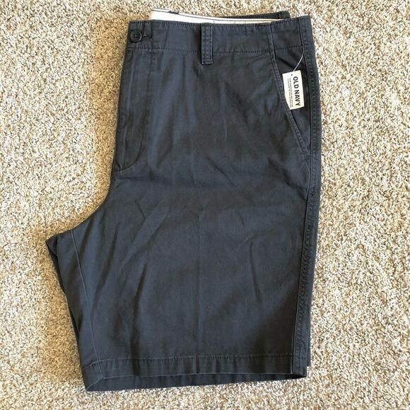 Old Navy Men’s Straight Lived-in Khaki Non-stretch Shorts 10” Size 42 - Picture 6 of 9